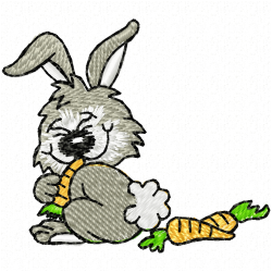 Rabbits Embroidery Design 12 Rabbits Embroidery Design 12